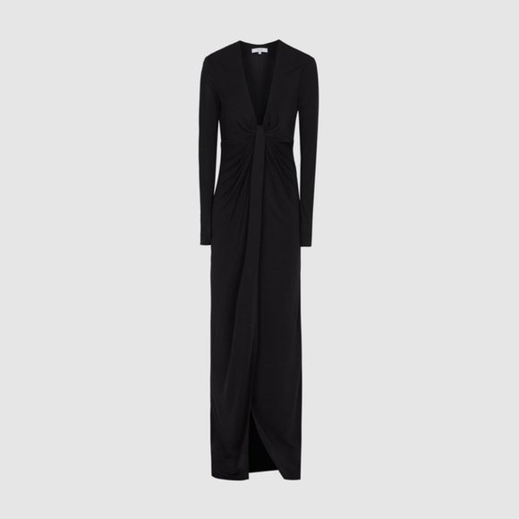 NWT REISS - Harlyn Plunge Neck Evening Gown - Picture 4 of 9